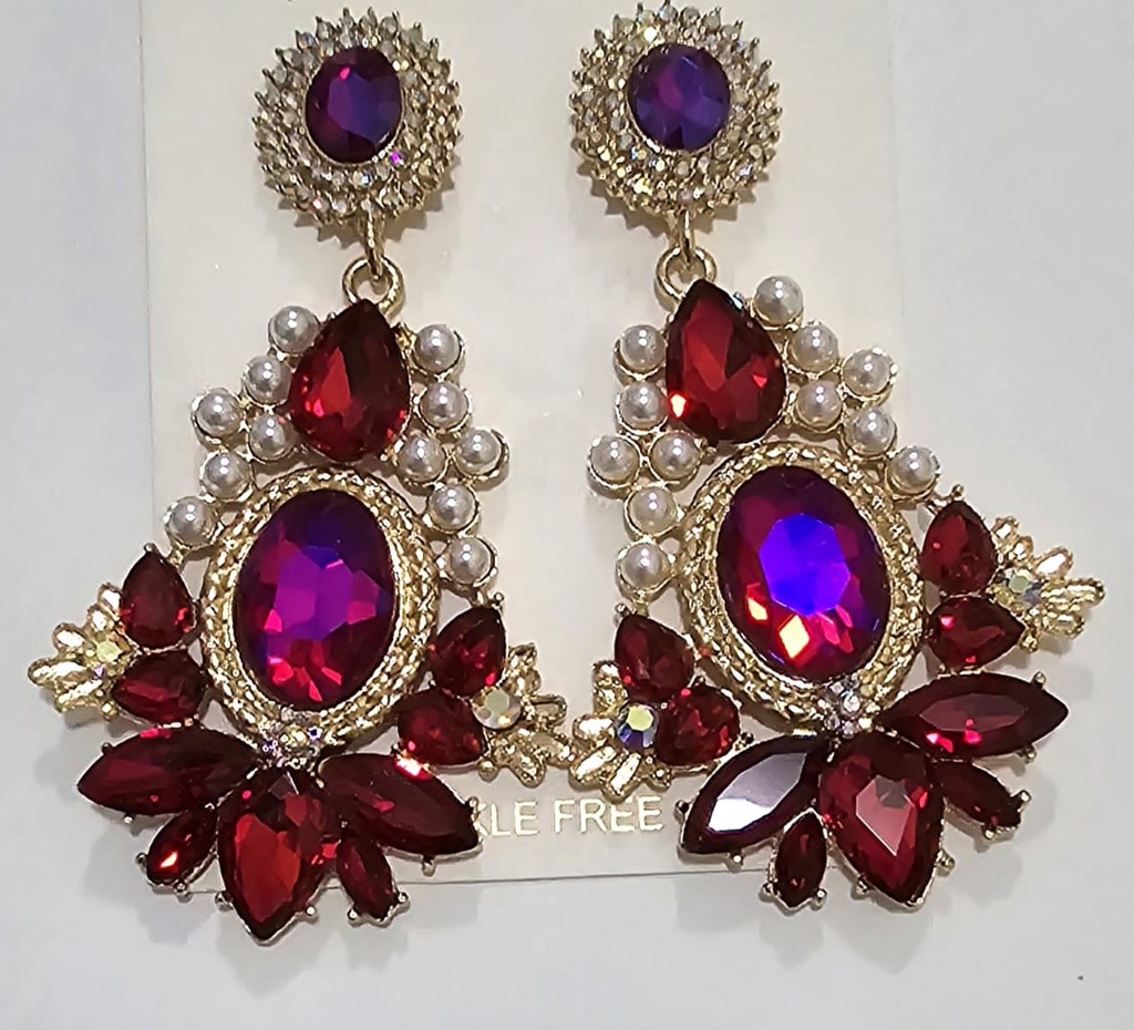 [LP2001] RED EARRING SET